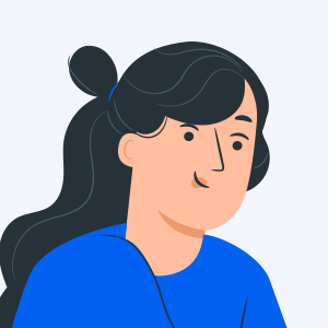 技术与专业学院学生头像插画,代表在校学生形象